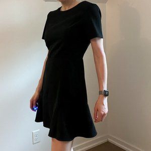 Topshop small black mini-dress with short sleeves
